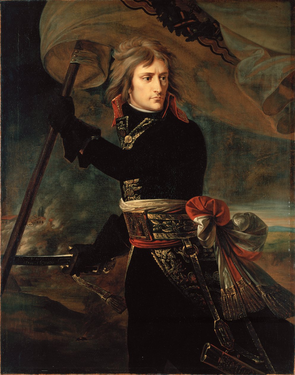 Napoleon Bonaparte na moście w Arcole autorstwa Antoine Jean Gros