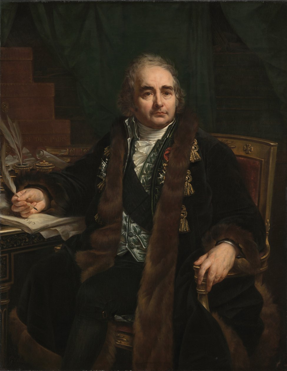 Portret hrabiego Jean-Antoine Chaptala, 1824 autorstwa Antoine Jean Gros