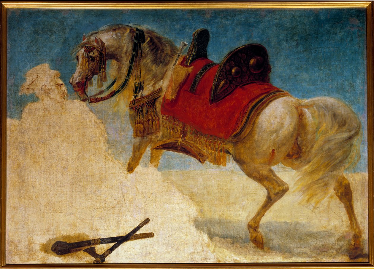 Studium uprzęży końskiej Obraz Antoine Jean Gros (1771-1835) XIX w. Słońce. 0,97x1,3 m² autorstwa Antoine Jean Gros