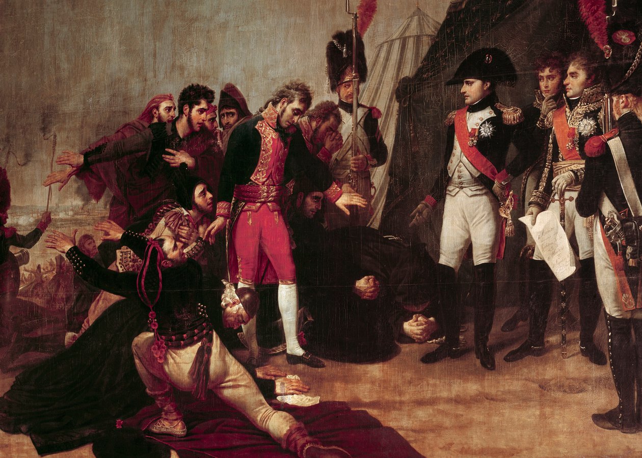 Kapitulacja Madrytu. Napoleon I otrzymał kapitulację Madrytu 4 grudnia 1808 r. autorstwa Antoine Jean Gros