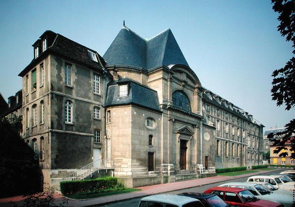 Zewnętrzny widok kaplicy w szpitalu Port-Royal, 1646 r. autorstwa Antoine Le Pautre