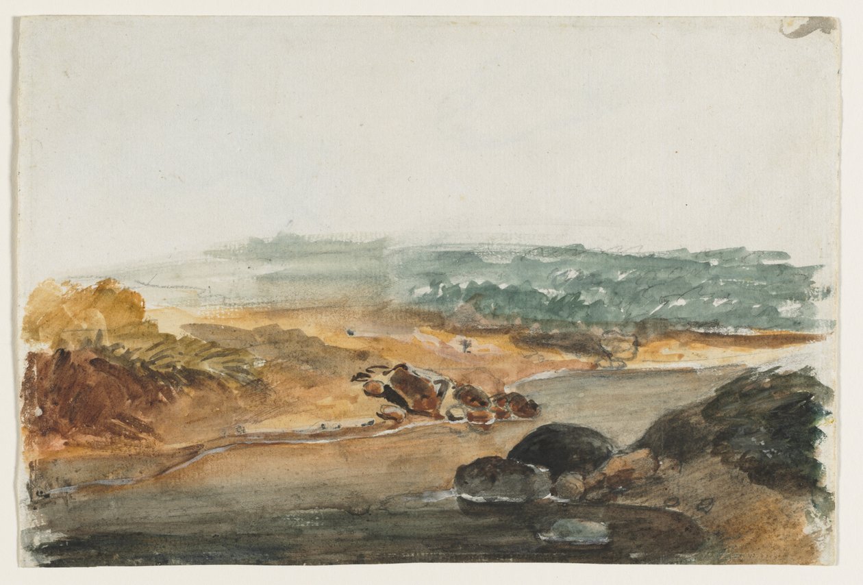Pejzaż prostokątny. autorstwa Antoine Louis Barye