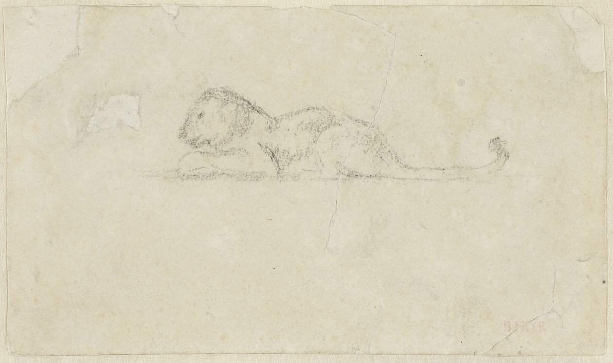 Siedząca lwica autorstwa Antoine Louis Barye