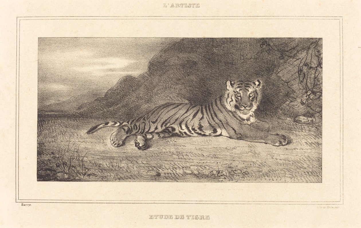 Studium tygrysa autorstwa Antoine Louis Barye