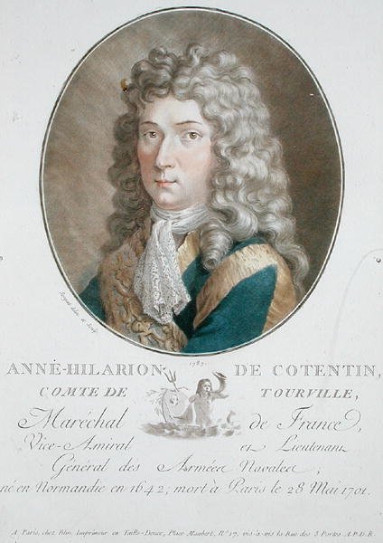 Anne-Hilarion de Cotentin (1642-1701) hrabia Tourville autorstwa Antoine Louis Francois Sergent Marceau