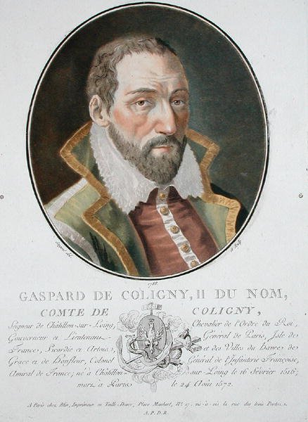 Gaspard (1519-72) hrabia Coligny autorstwa Antoine Louis Francois Sergent Marceau