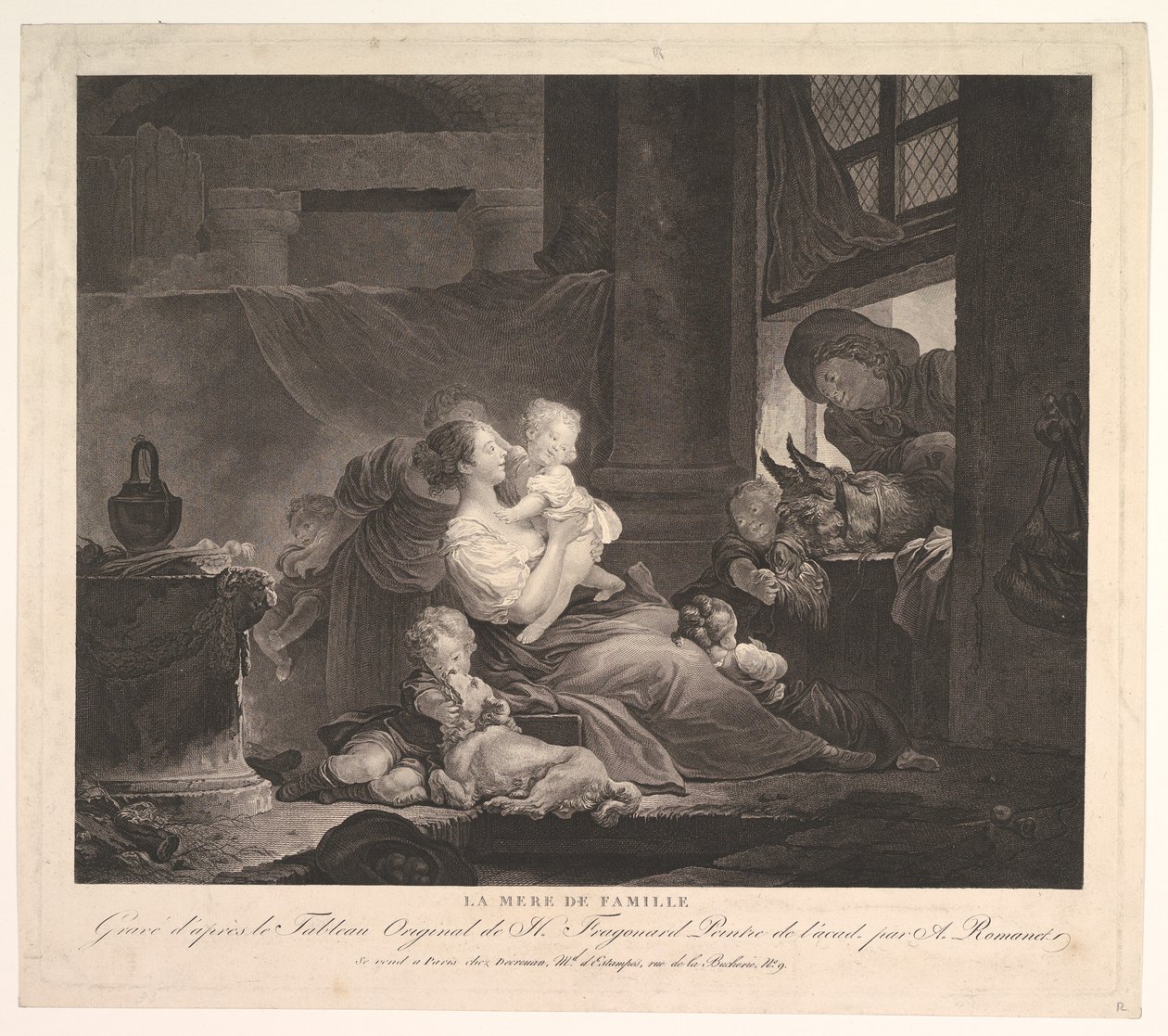 Matka rodziny.n.d. autorstwa Antoine Louis Romanet