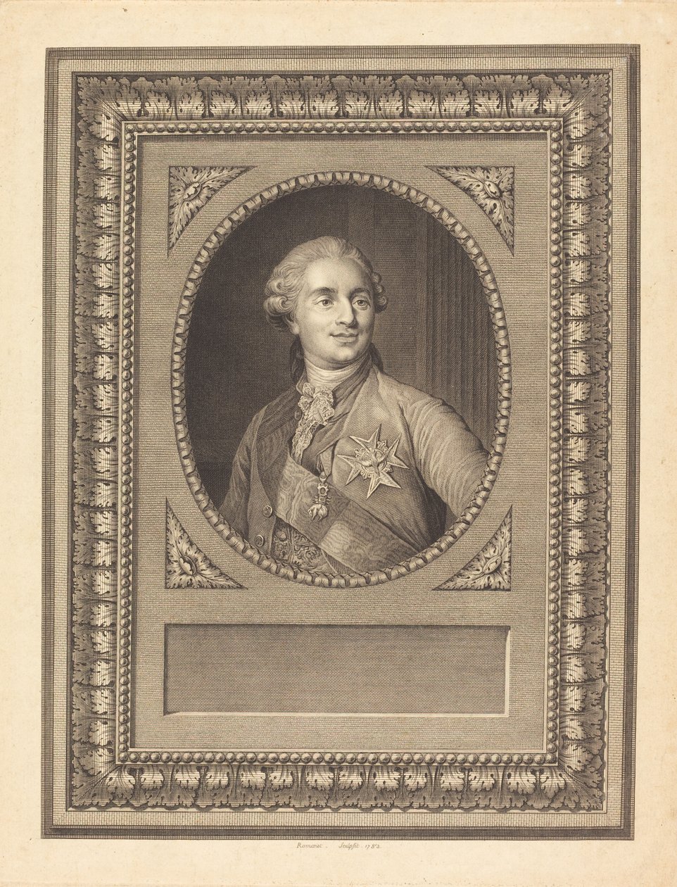 Ludwik XVI, król Francji autorstwa Antoine Louis Romanet after Joseph Siffred Duplessis
