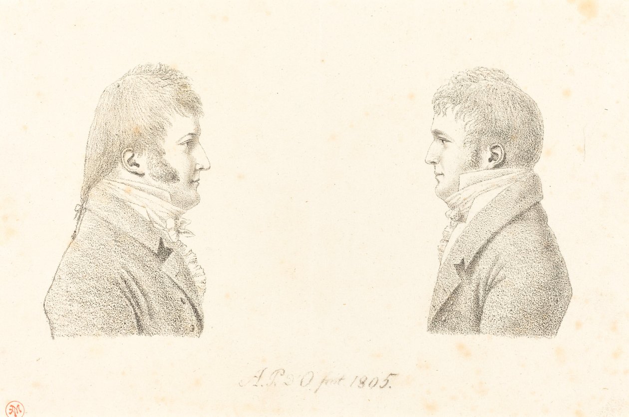 Autoportret i Brat Artysty autorstwa Antoine Marie Philippe Louis d