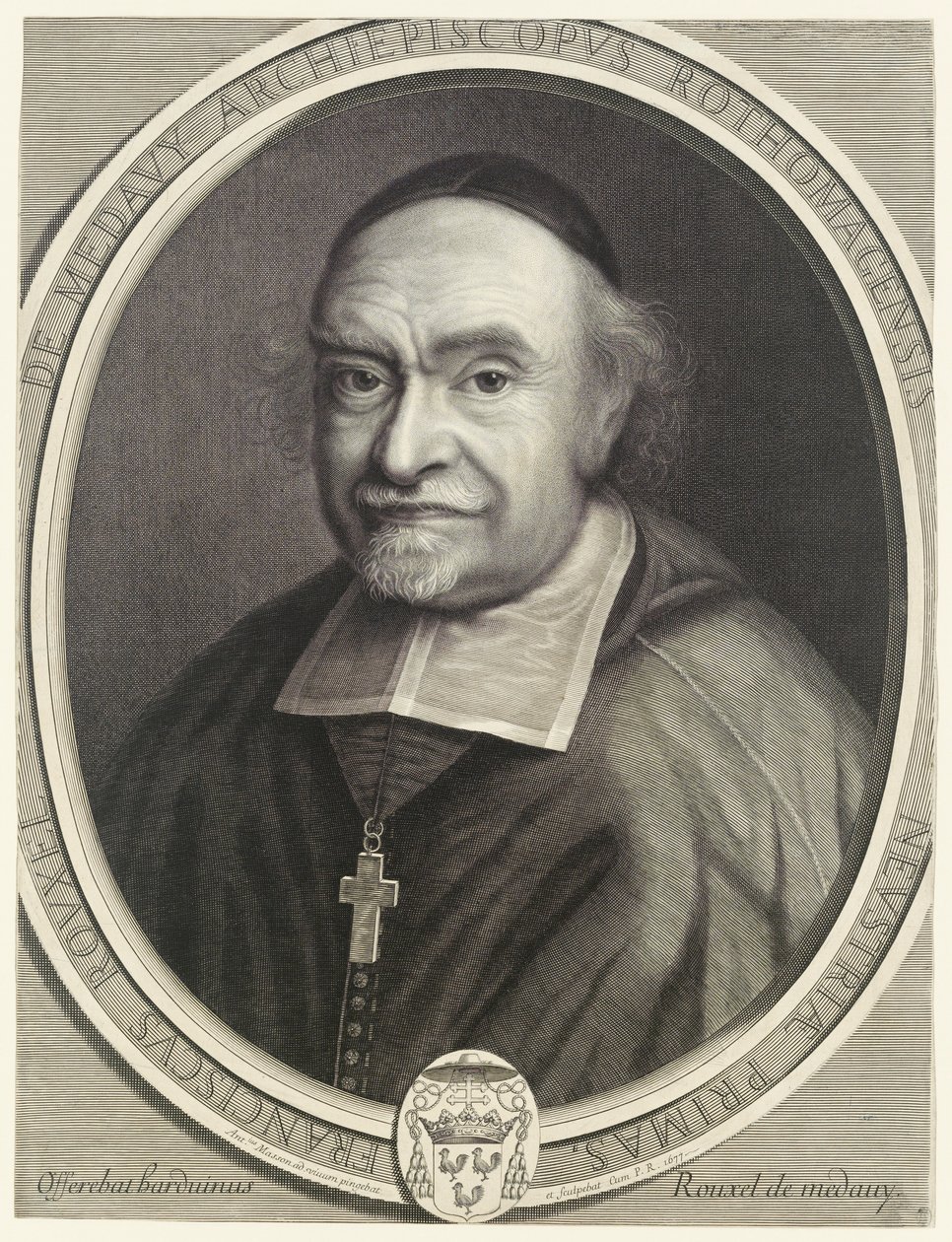 Francois Rouxel de Medavy, arcybiskup Rouen autorstwa Antoine Masson