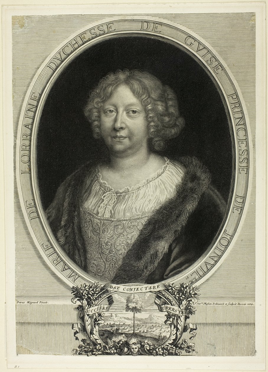 Marie de Lorraine, księżna Guise, księżna Joinville autorstwa Antoine Masson