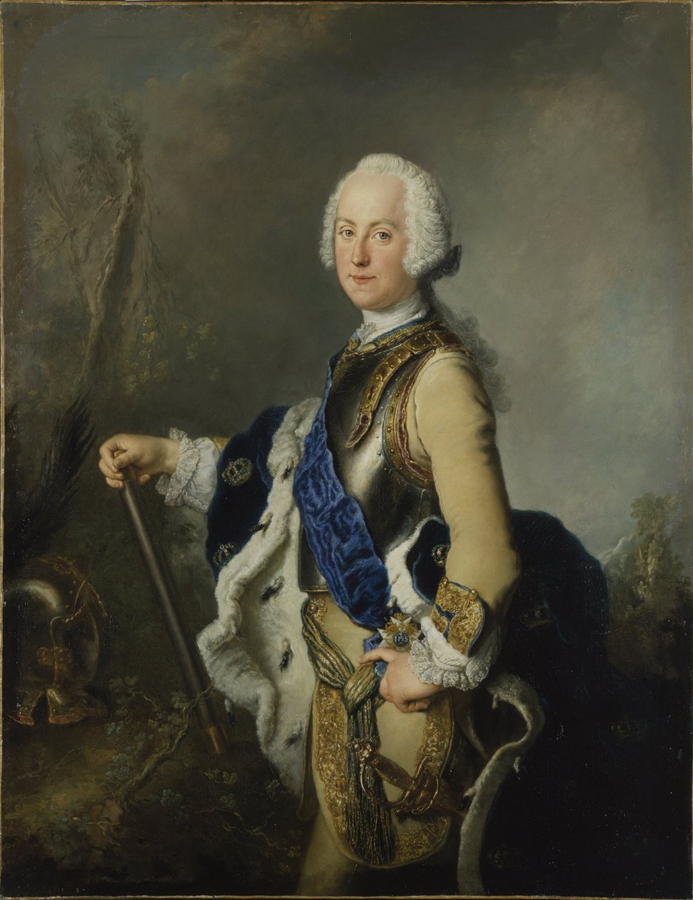 Adolphe Frederic de Suede - Portret Adolpha Fredericka autorstwa Antoine Pesne