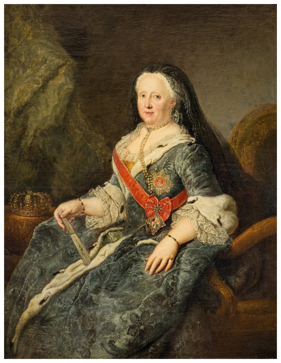 Johanna Elizabeth, księżniczka Anhalt-Zerbst autorstwa Antoine Pesne