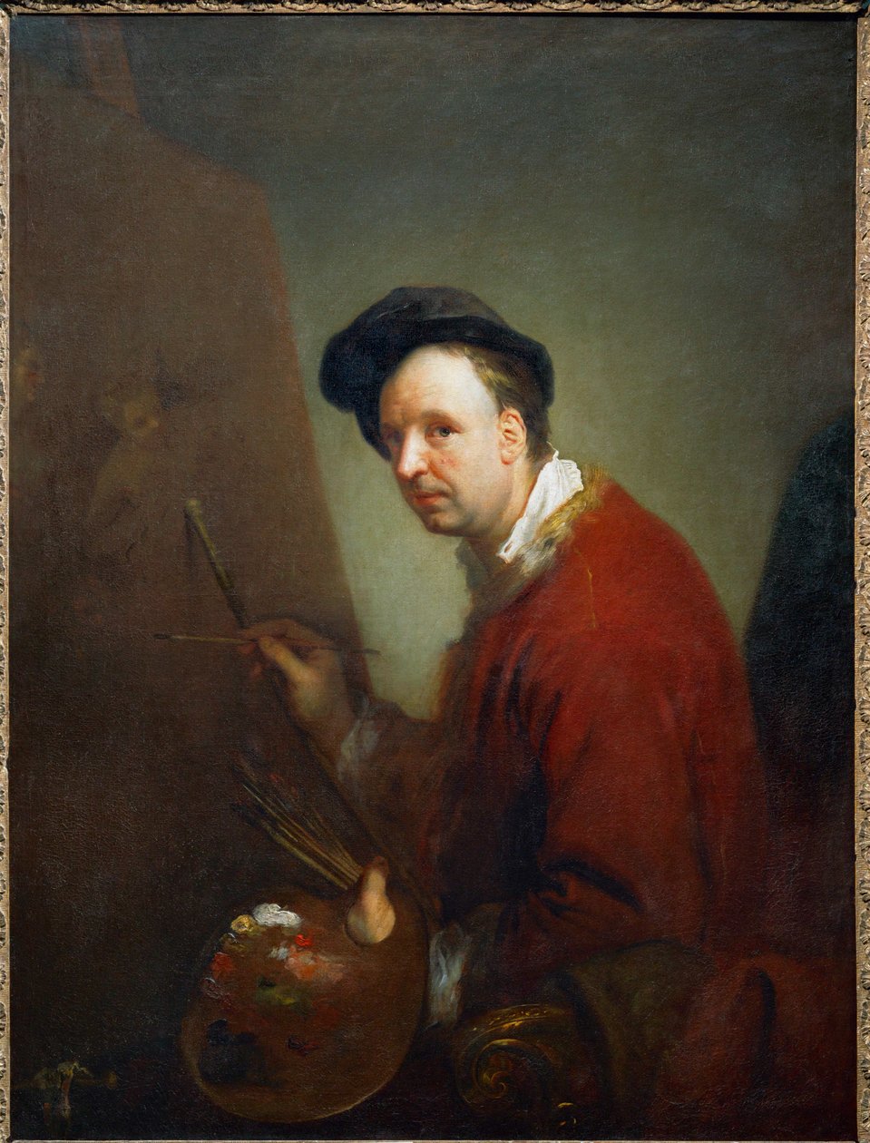 Nicolas Vleughels, malarz ... autorstwa Antoine Pesne