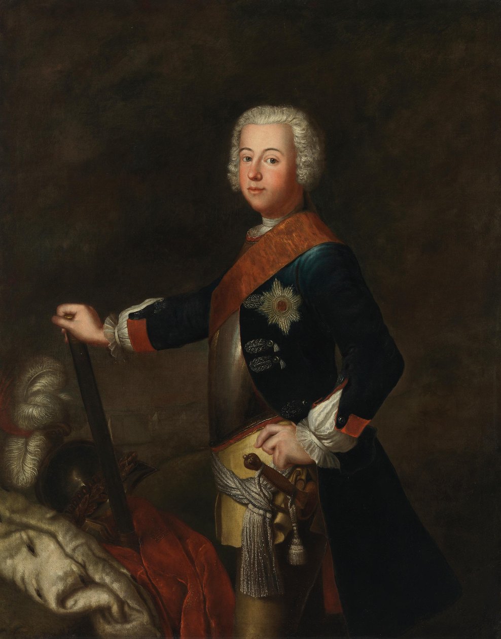 Portret Fryderyka II Pruskiego jako następcy tronu autorstwa Antoine Pesne