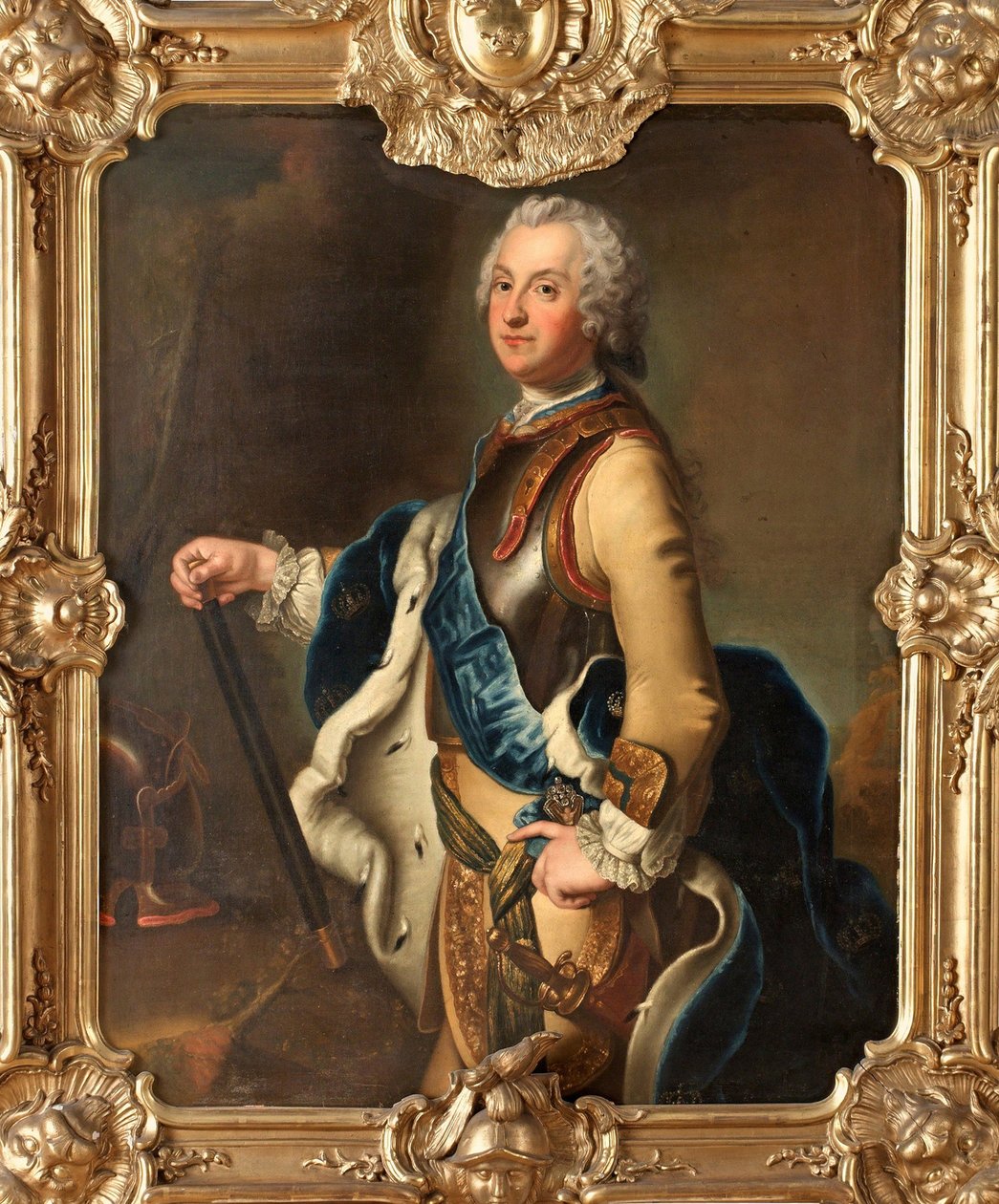 Portret Adolfa Fryderyka, następcy tronu Szwecji autorstwa Antoine Pesne