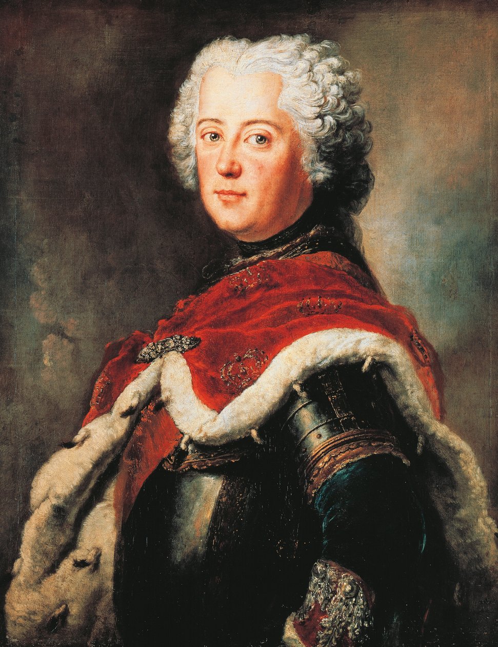 Portret Fryderyka II Brandenburga, zwanego Wielkim (Berlin autorstwa Antoine Pesne