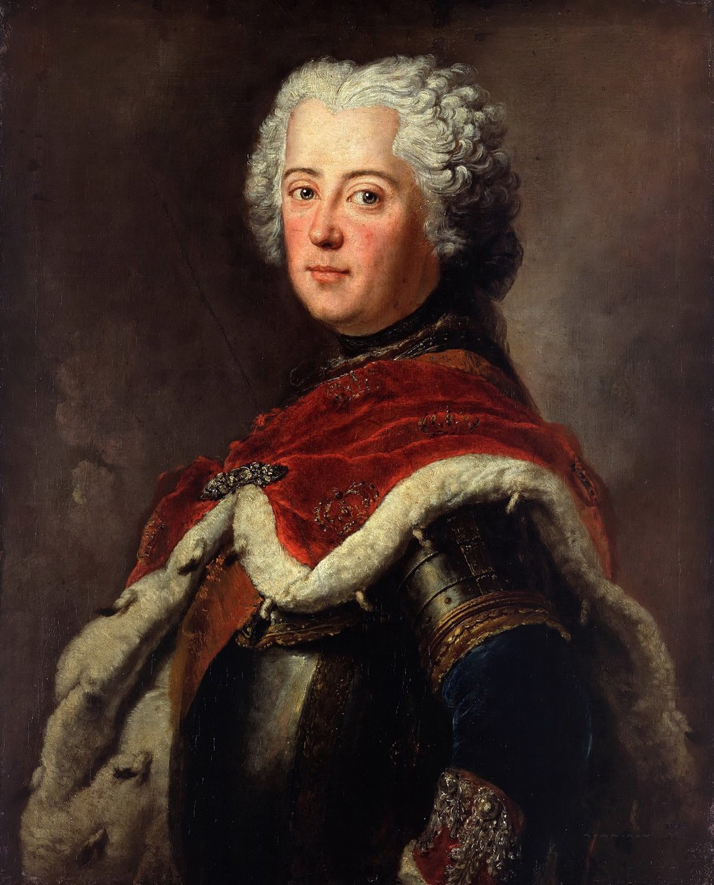 Portret Fryderyka II Pruskiego 17121786 jako następcy tronu, 1739 autorstwa Antoine Pesne