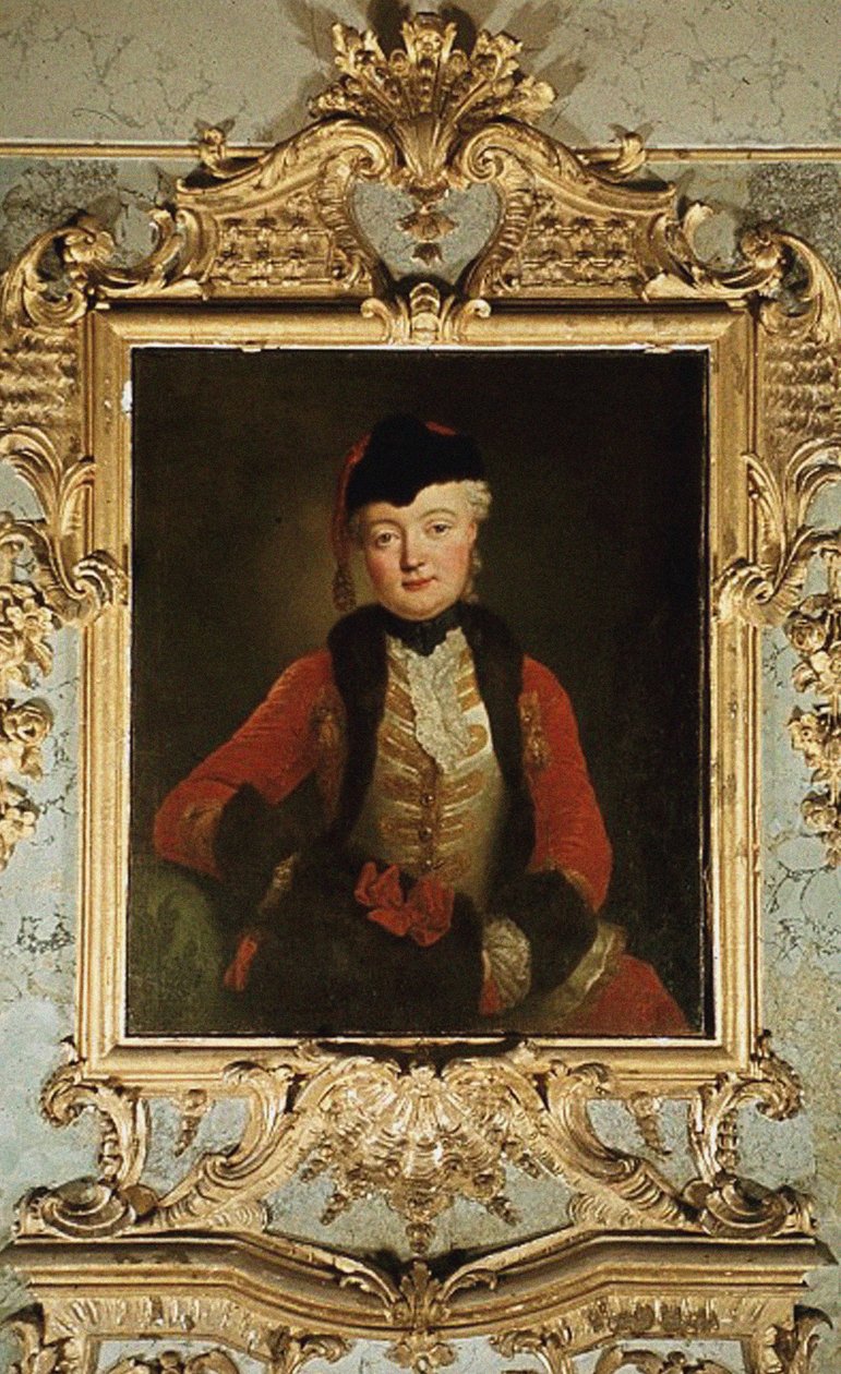 Portret Wilhelminy Dorothee von der Marwitz 1718-1787, c.1739 autorstwa Antoine Pesne