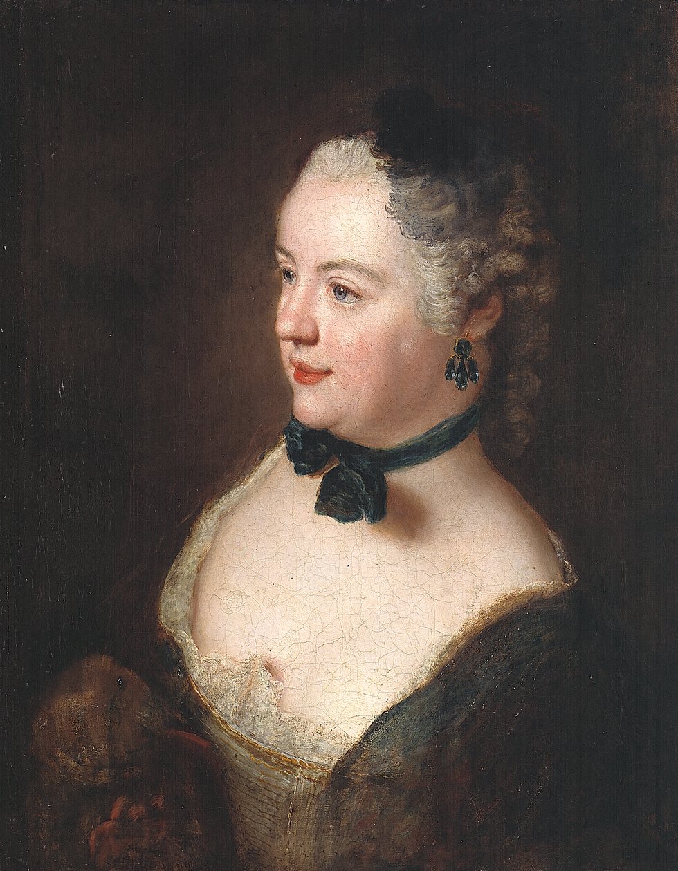 Portret młodej kobiety autorstwa Antoine Pesne