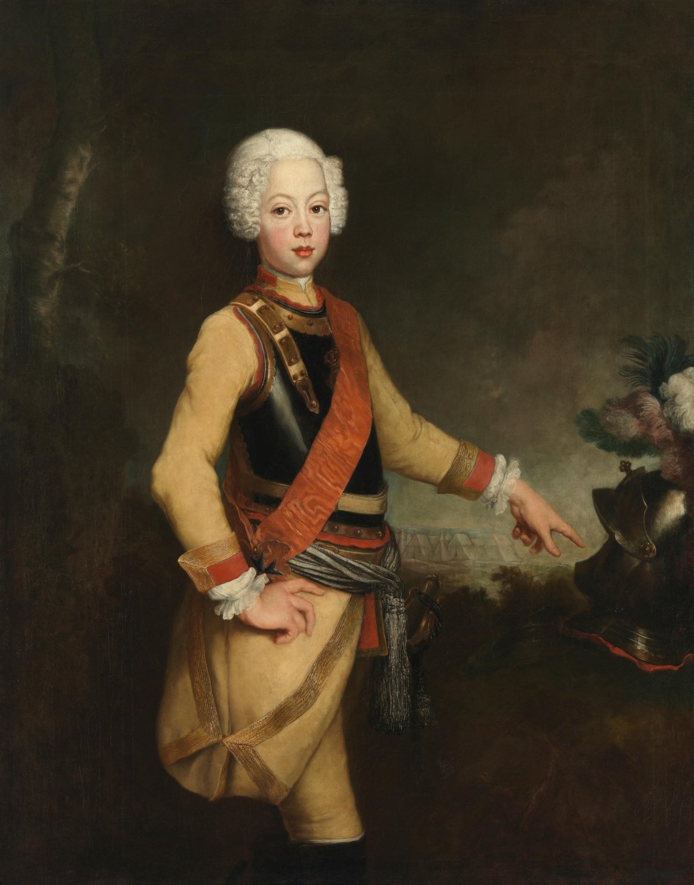 Książę August Wilhelm Pruski autorstwa Antoine Pesne