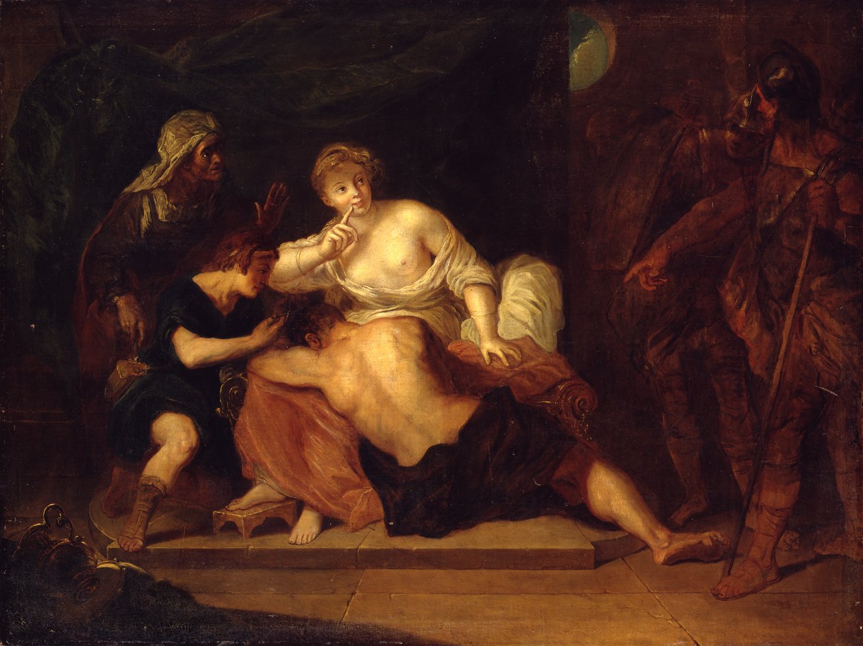 Samson i Dalila autorstwa Antoine Pesne