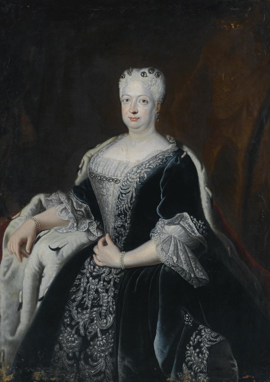 Sophia Dorothea z Hanoweru 1687-1757, królowa małżonka w Prusach autorstwa Antoine Pesne School