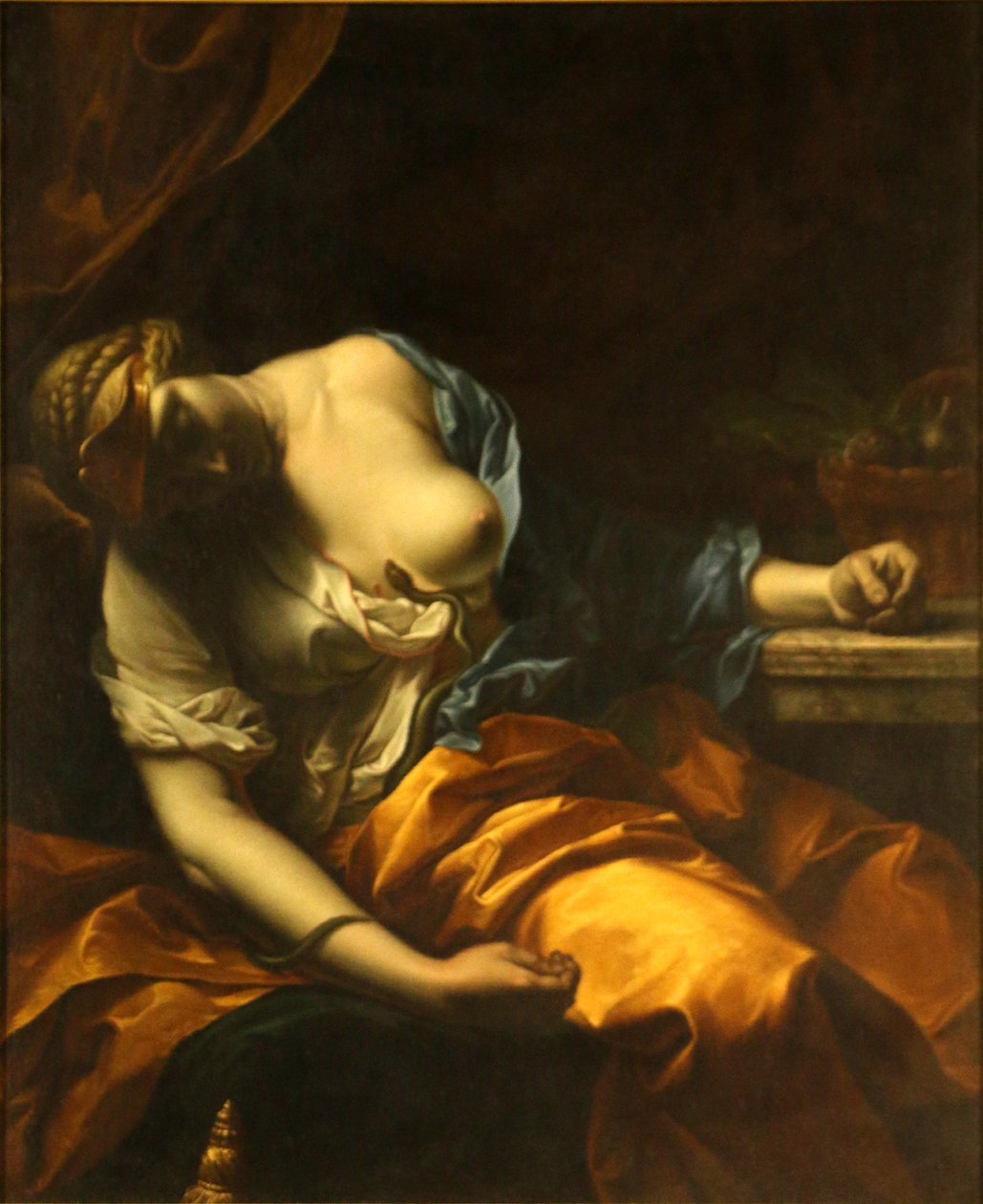 Śmierć Kleopatry. autorstwa Antoine Rivalz