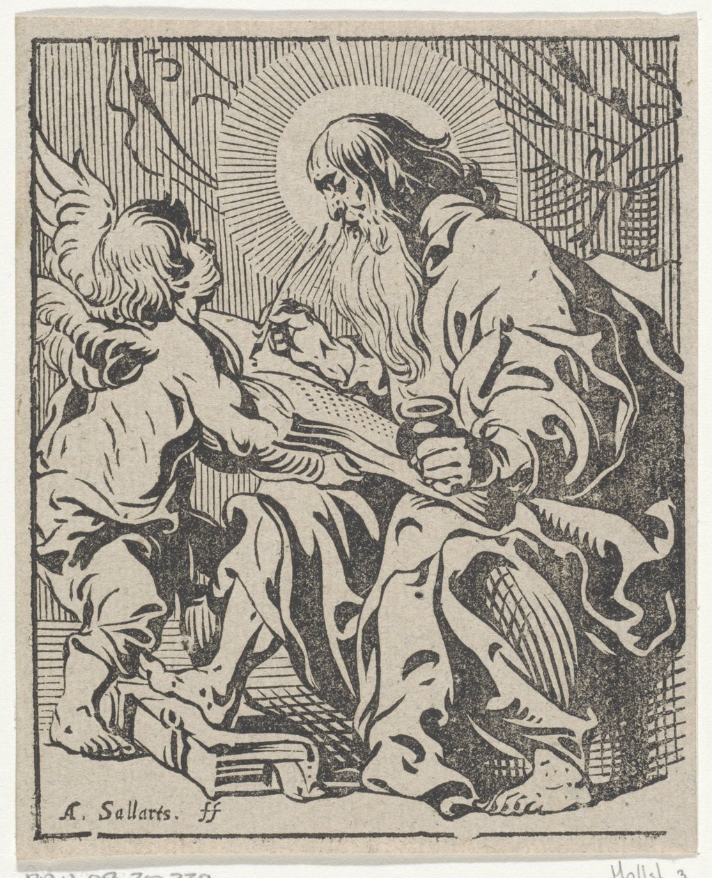 Ewangelista Mateusz Czterej ewangeliści (tytuł serii) autorstwa Antoine Sallaert