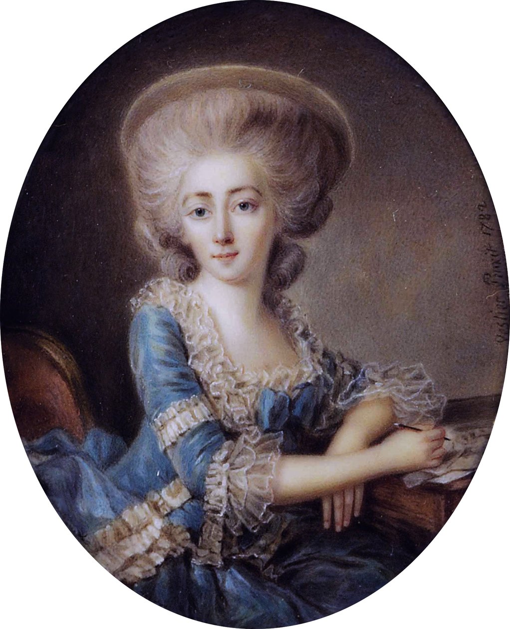 Madame de Montesson (1738-1806), autor: Antoine Vestier (1740-1824) autorstwa Antoine Vestier