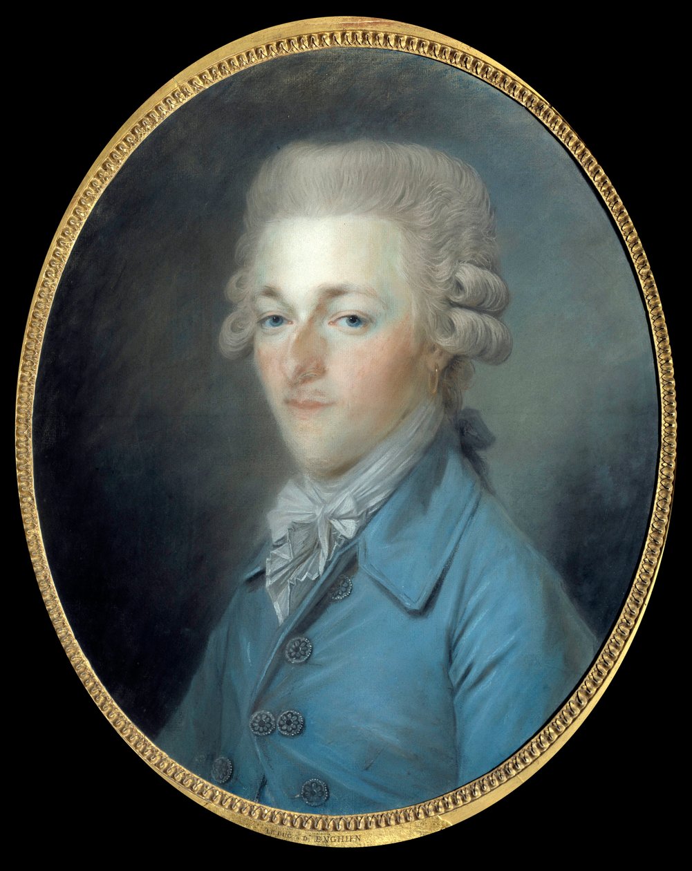 Portret Louis Antoine Henri de Bourbon, książę Enghien (1772-1804) Obraz Antoine Vestier (1740-1824) 1804 autorstwa Antoine Vestier