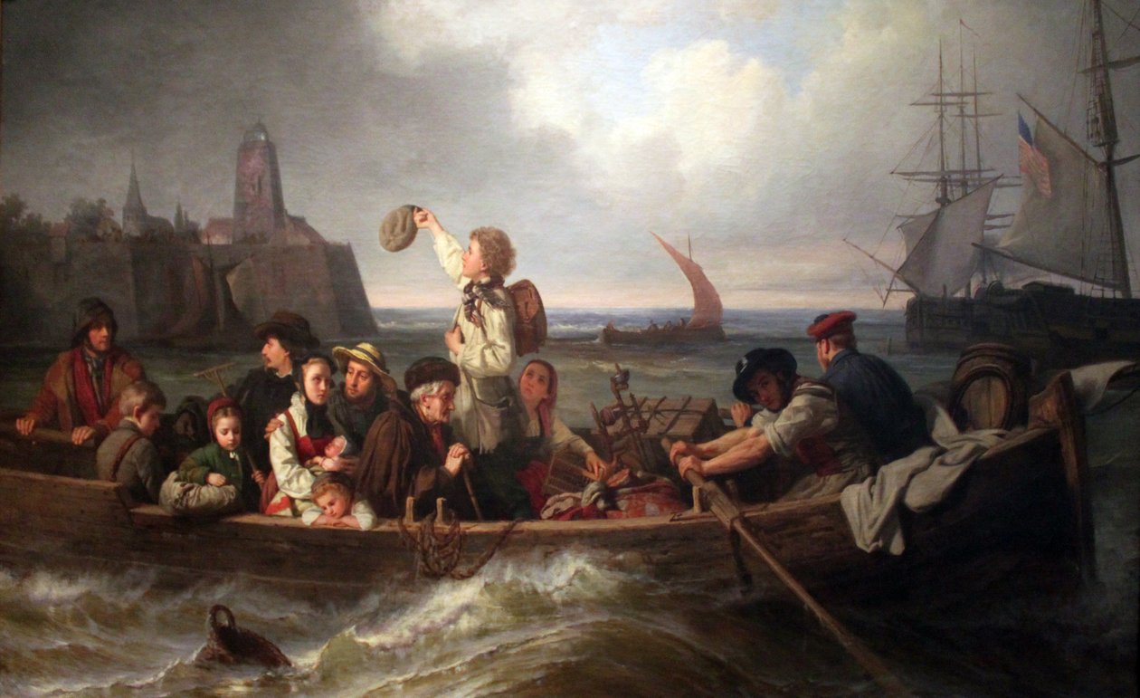 Pożegnanie emigrantów anagoria autorstwa Antoine Volkmar