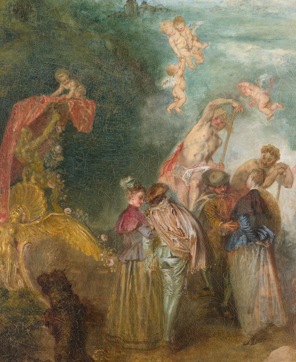Pielgrzymka na Wyspie Cythera (1717) autorstwa Jean Antoine Watteau