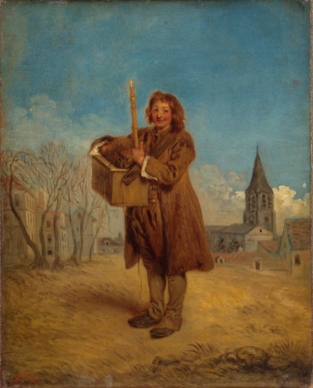 Savoyard ze świstakiem, znany również jako „Świstak” autorstwa Jean Antoine Watteau