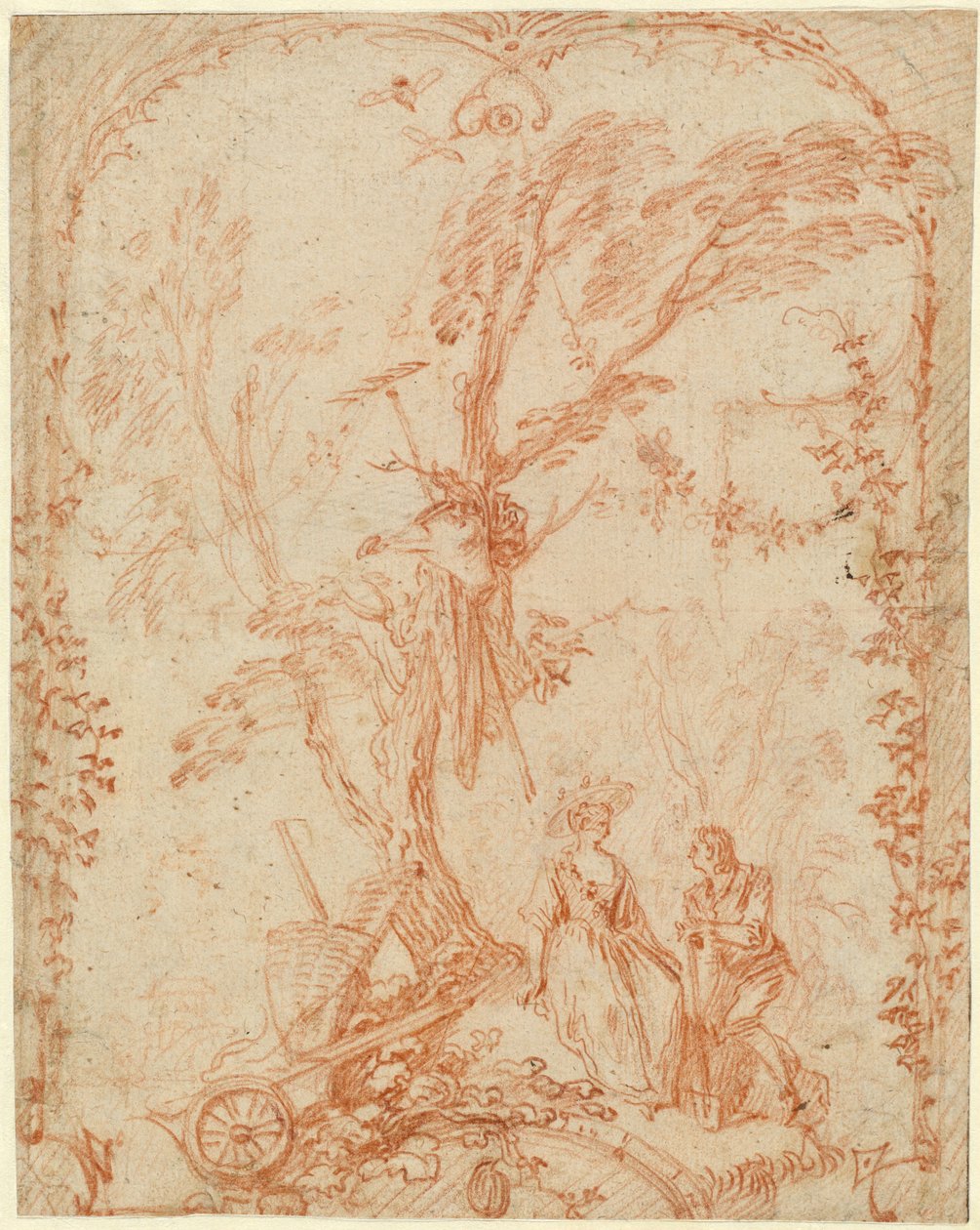 Dzielny ogrodnik autorstwa Antoine Watteau