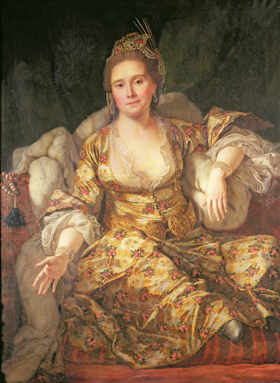 Annette, hrabina Vergennes w stroju orientalnym autorstwa Antoine de Favray
