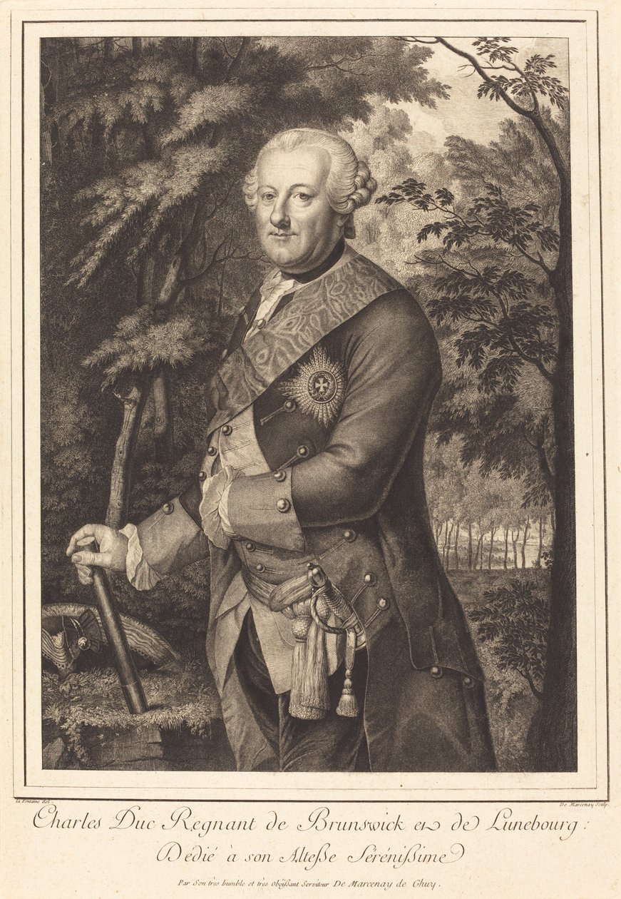 Karol książę władca Brunszwiku autorstwa Antoine de Marcenay