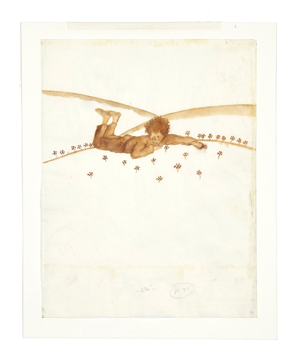 Ilustracja do noweli Mały Książę Le Petit Prince, 1942. autorstwa Antoine de Saint Exupéry