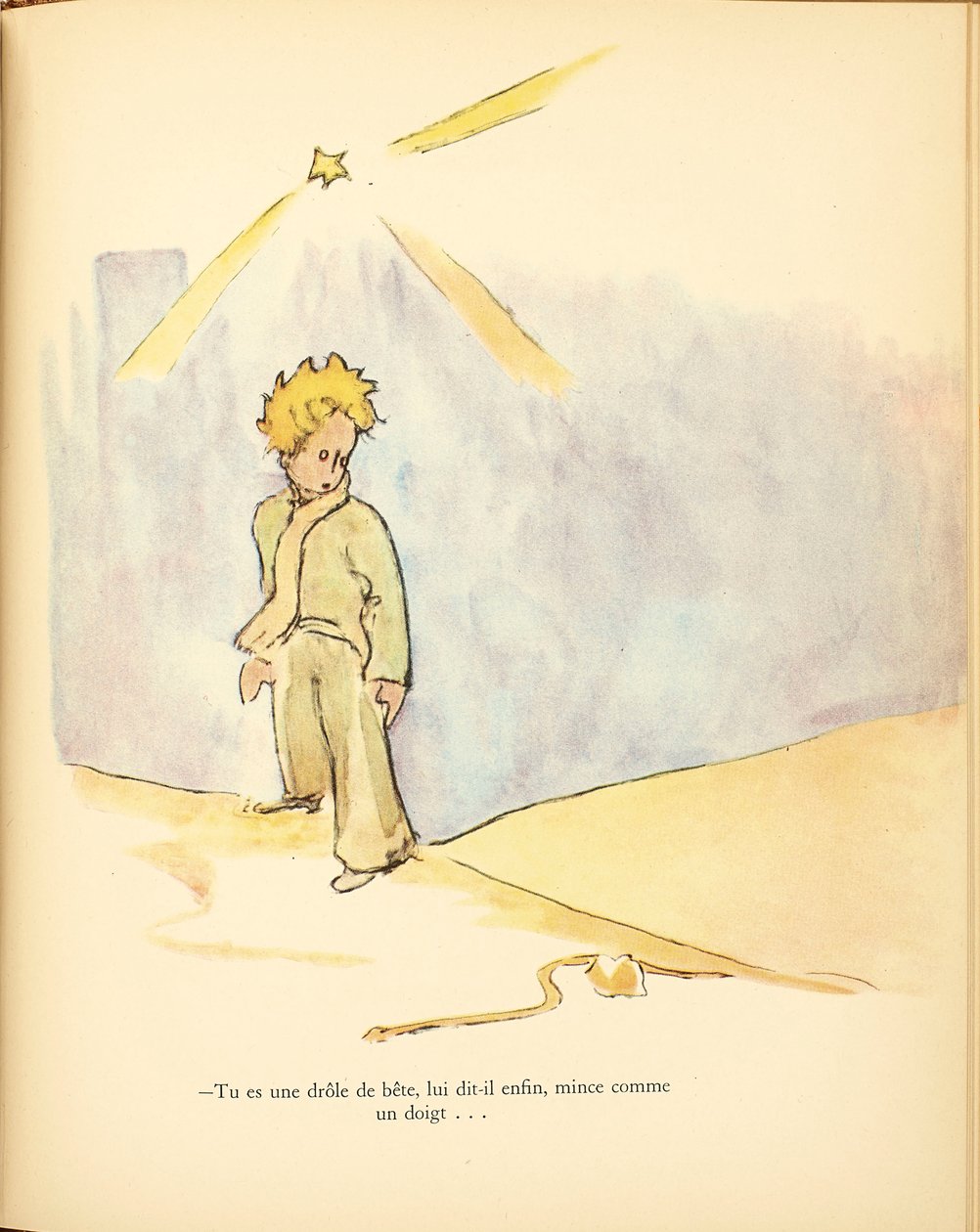 Mały Książę Le Petit Prince, 1942-1943. autorstwa Antoine de Saint Exupéry
