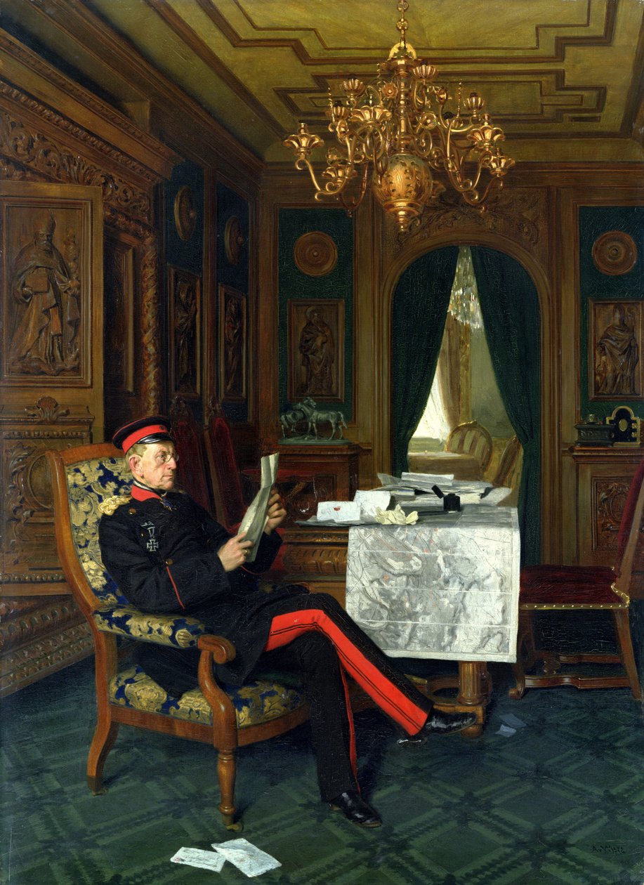 Moltke w Wersalu, 1872 autorstwa Anton Alexander von Werner