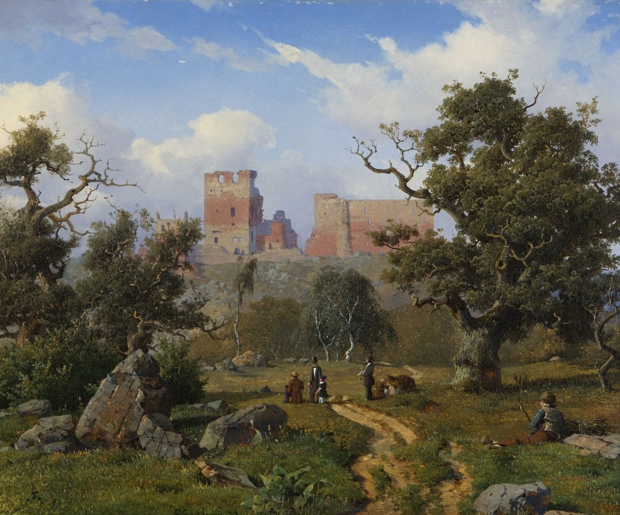 Hammershus autorstwa Anton Edvard