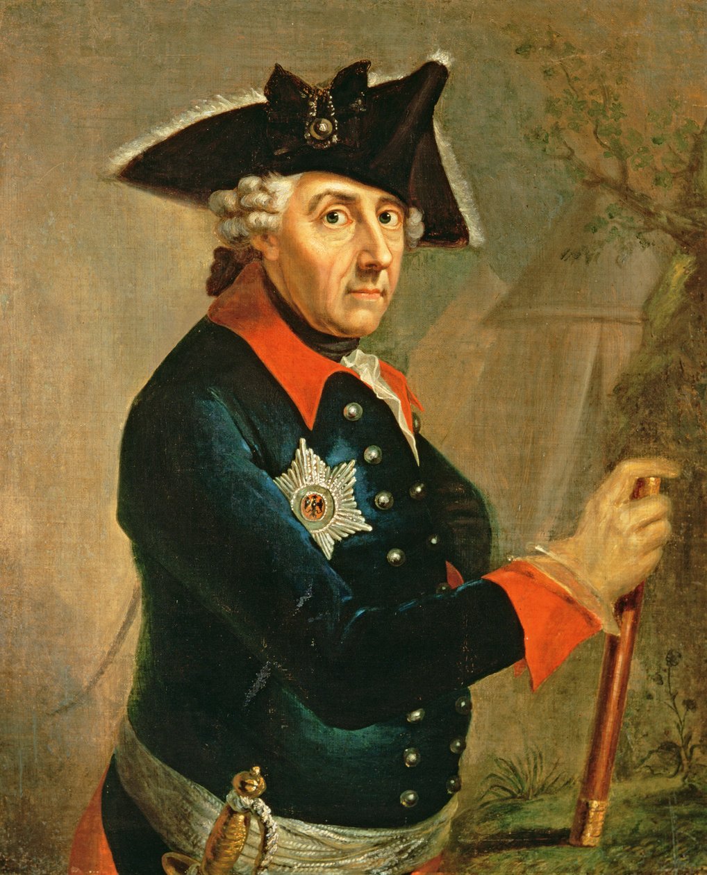 Fryderyk II Wielki Pruski, 1764 autorstwa Anton Graff
