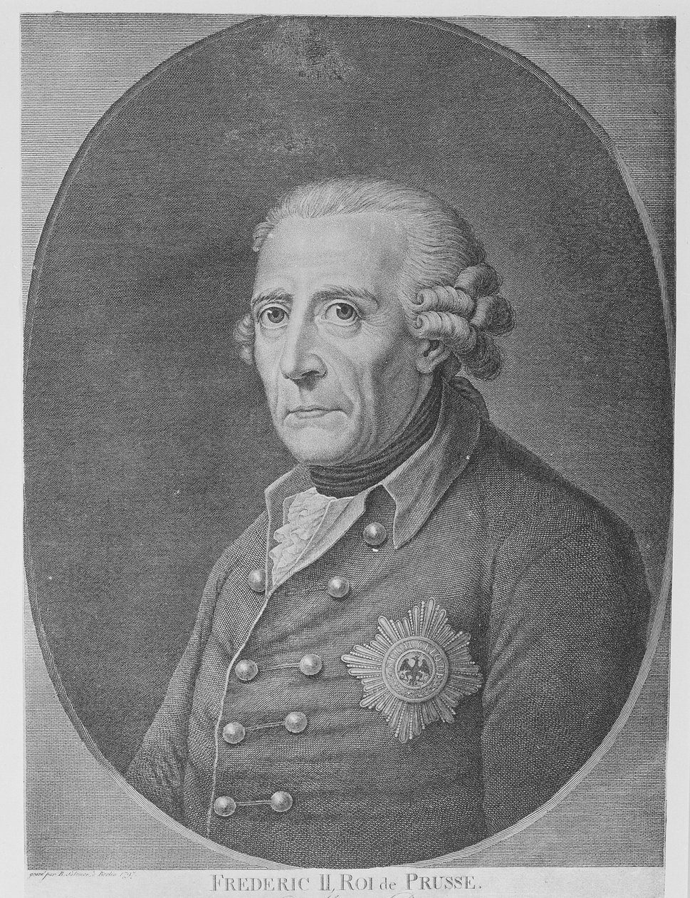 Fryderyk II, król Prus, 1797 autorstwa Anton Graff