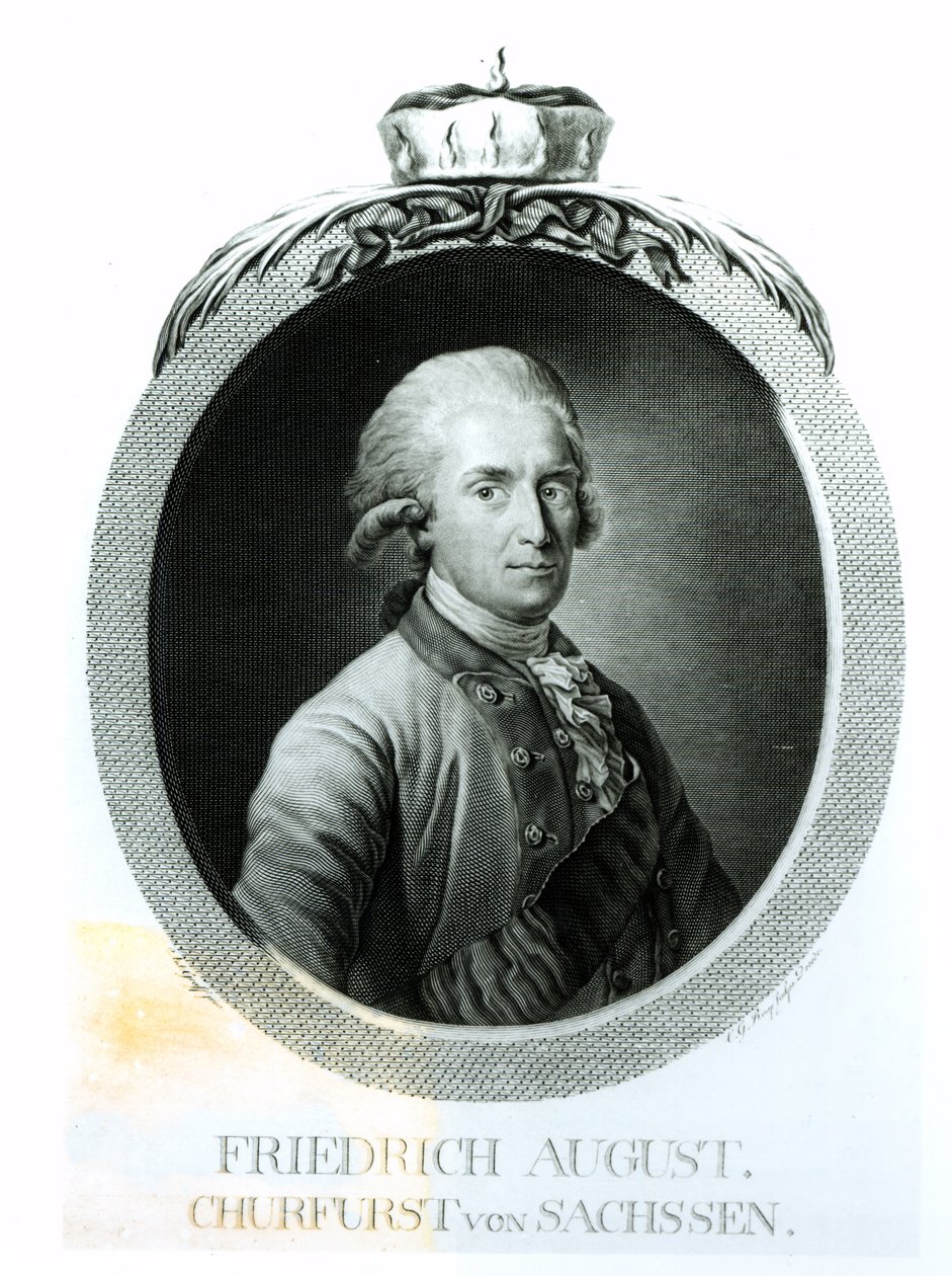 Portret Fryderyka Augusta I (1750-1827), króla Saksonii autorstwa Anton Graff