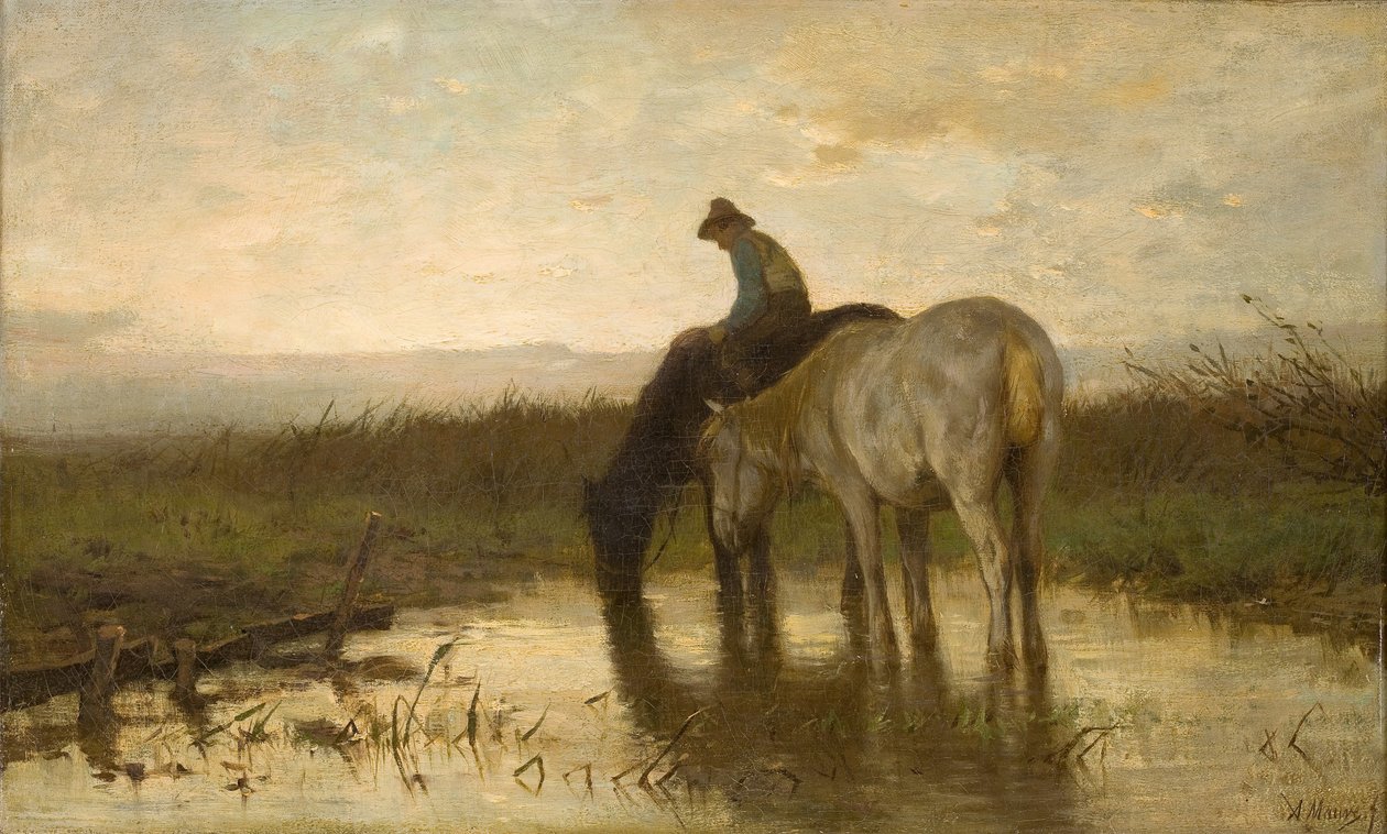 Konie do picia autorstwa Anton Mauve