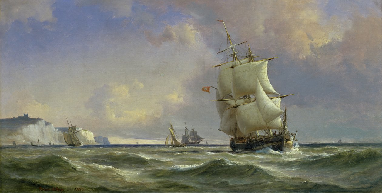 Nadciągająca burza, 1853 autorstwa Anton Melbye