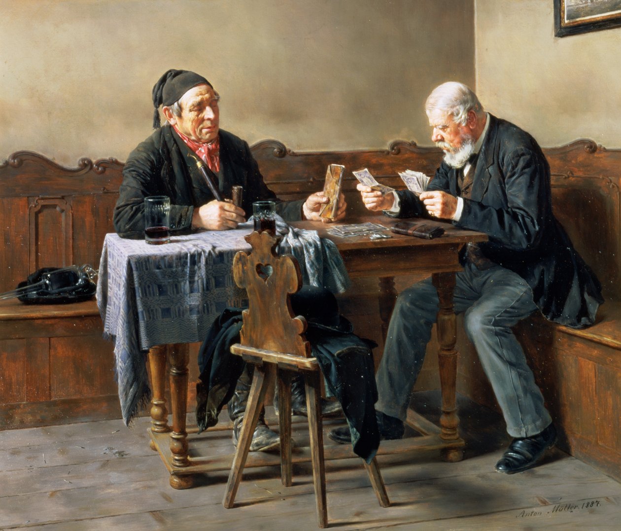 Dzień wypłaty, 1887 autorstwa Anton Muller