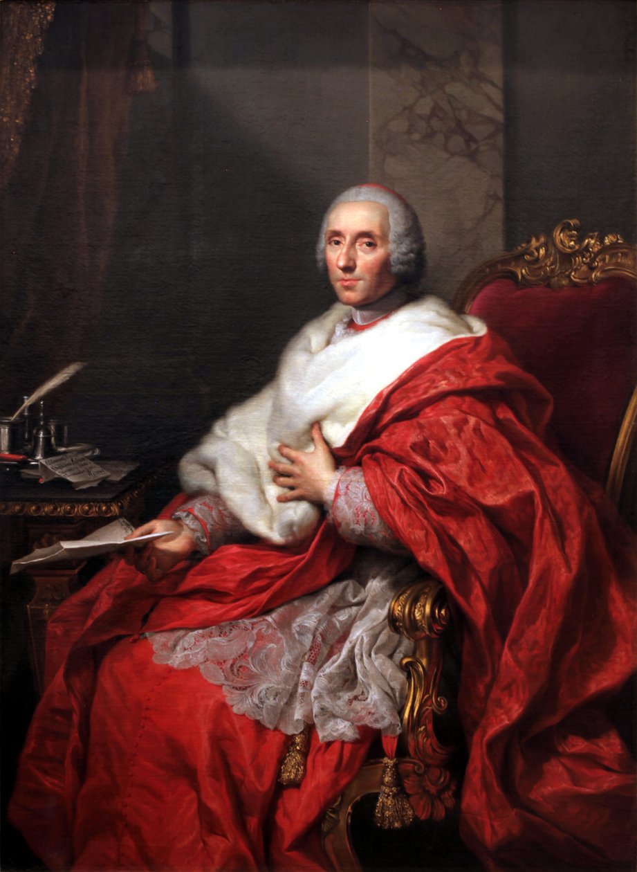Portret kardynała Alberico Archinto autorstwa Anton Raphael Mengs