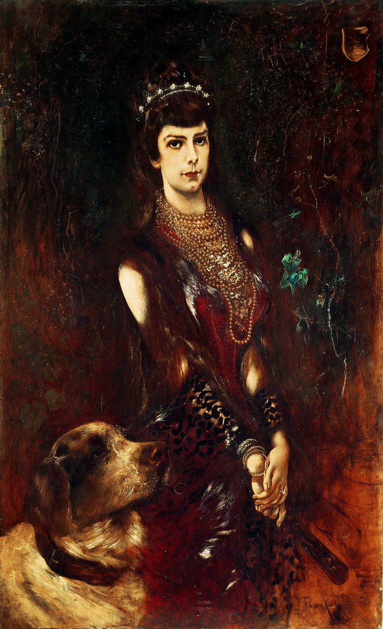 Cesarzowa Elżbieta Austrii, 1883 autorstwa Anton Romako