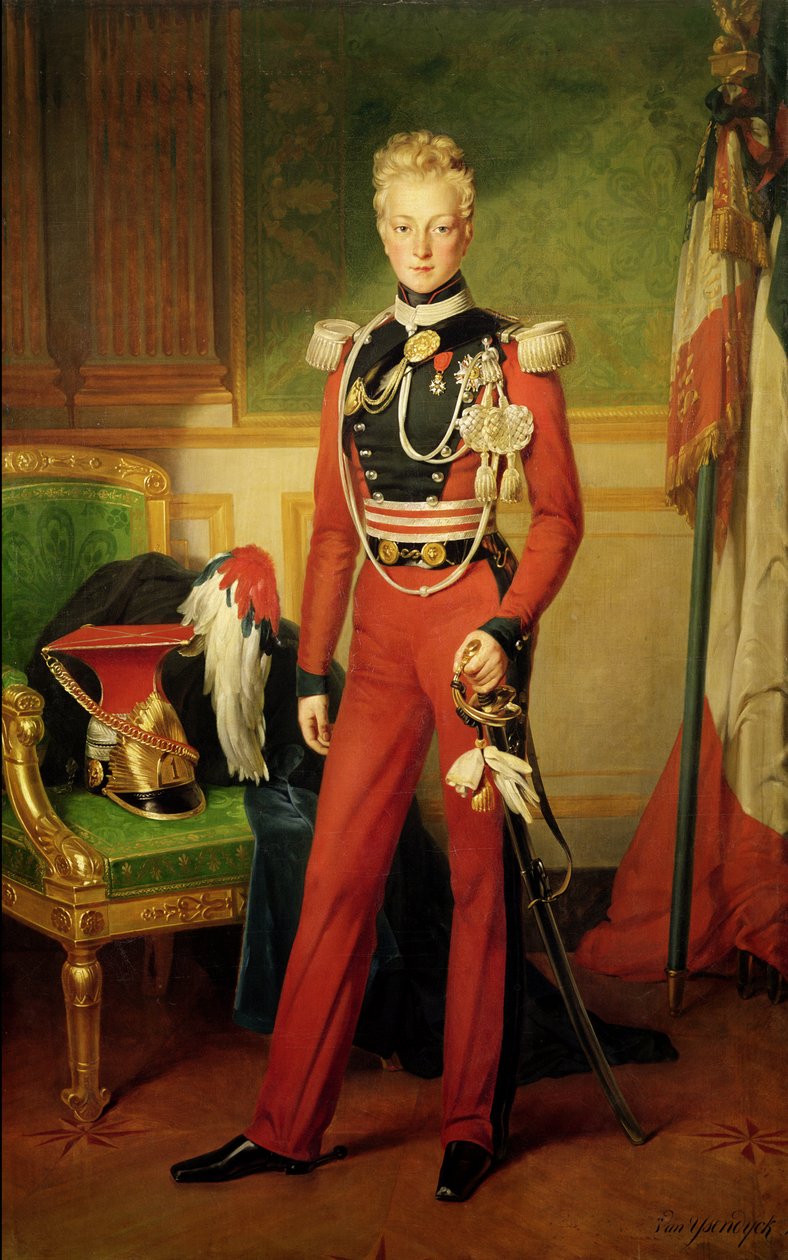 Louis-Charles-Philippe z Orleanu (1814-96) książę Nemours, 1833 autorstwa Anton van Ysendyck
